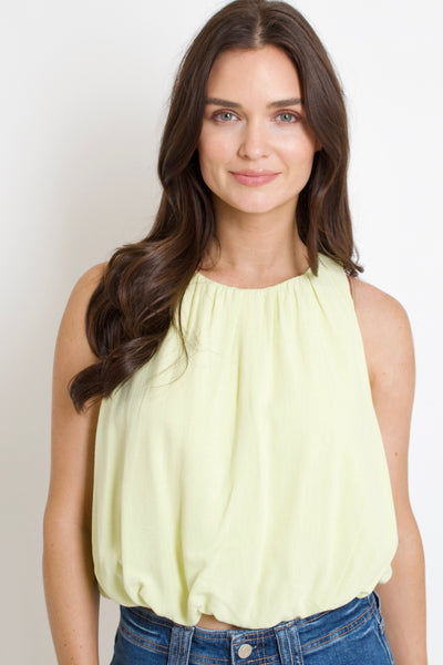 Colette Bubble Top // lime