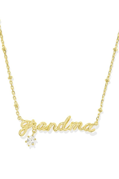 Grandma Gold Crystal Necklace