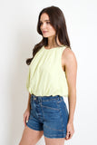 Colette Bubble Top // lime
