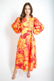 Sunset Abstract Maxi Dress