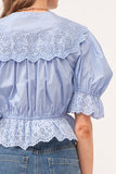 Hydrangea Eyelet Top