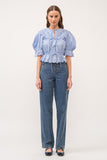 Hydrangea Eyelet Top