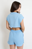 Daylight Gauze Romper // baby blue