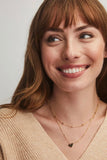 Ari Heart Multi Strand Necklace in Gold