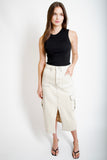 Midi Cargo Skirt