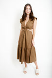 Torie Cut Midi Dress