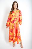 Sunset Abstract Maxi Dress