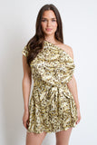 Leopard Abstract Romper