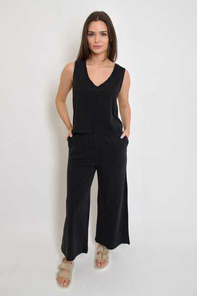 Scout Jersey Flare Pant // black