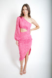 Pink Lace Midi