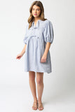 Jenny Linen Stripe Dress