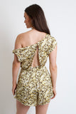 Leopard Abstract Romper