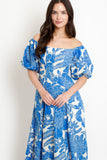 Riviera Floral Midi Dress