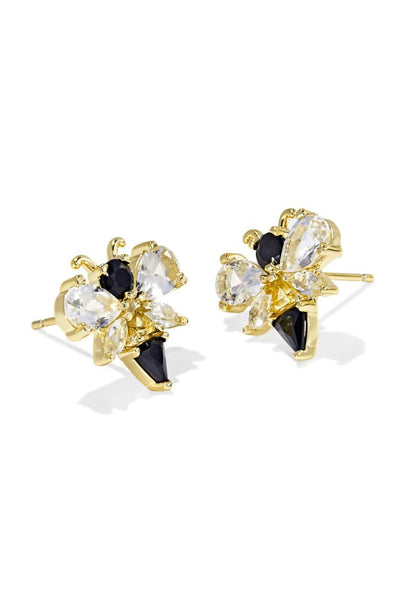 Bee Gold Stud Earrings