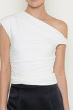 Alkia Twist Top // white