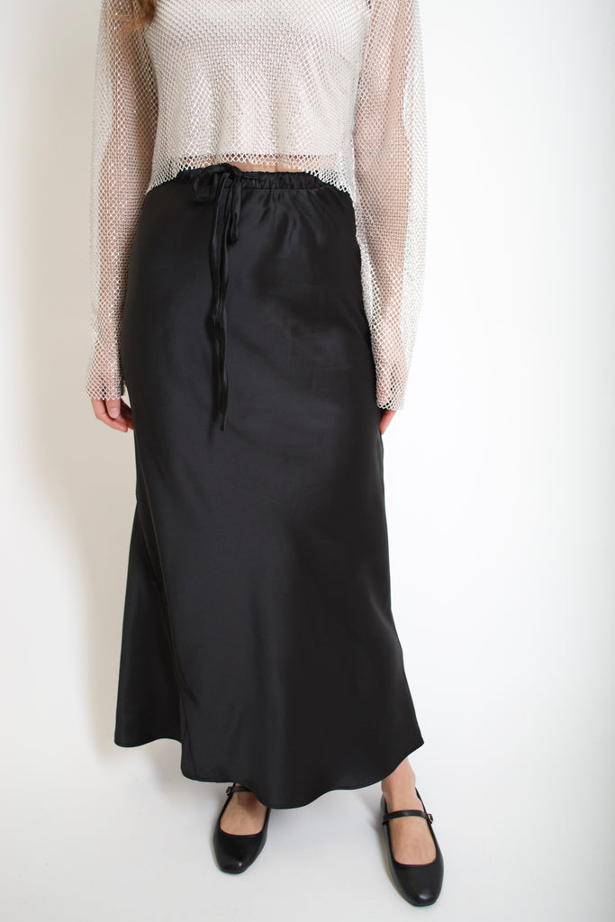 Bloom Satin Maxi Skirt