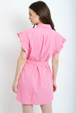 Remy Ruffle Shirtdress // 2 colors