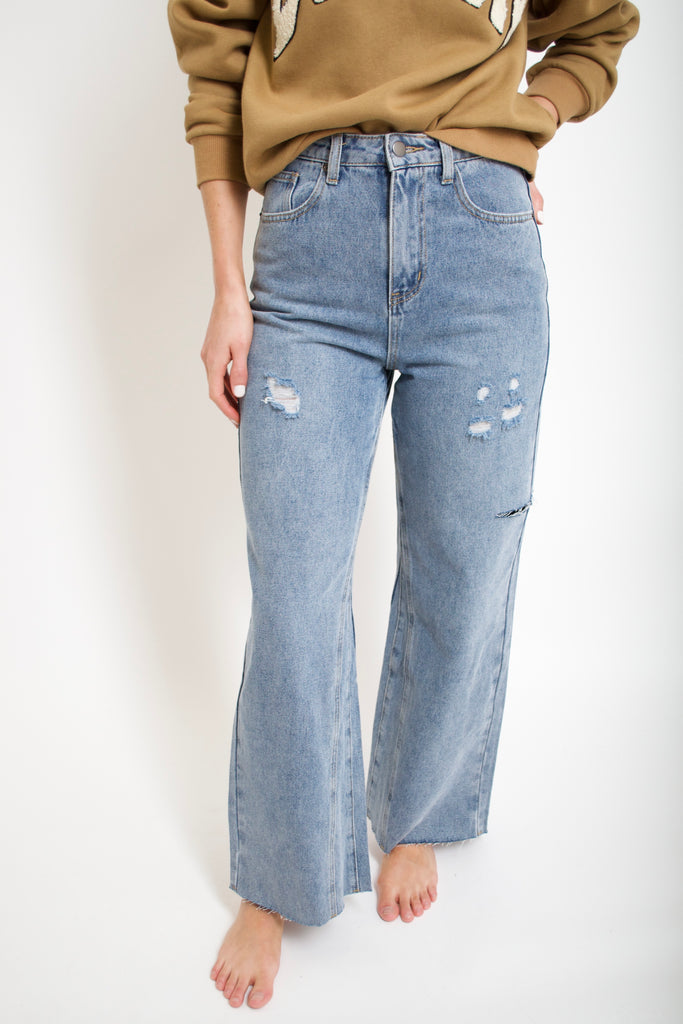 Mara Distressed Wide Leg