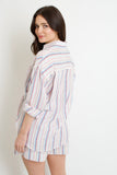 Angelina Linen Stripe Top