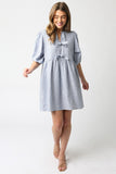 Jenny Linen Stripe Dress