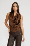 Dorothy Satin Bronze Top
