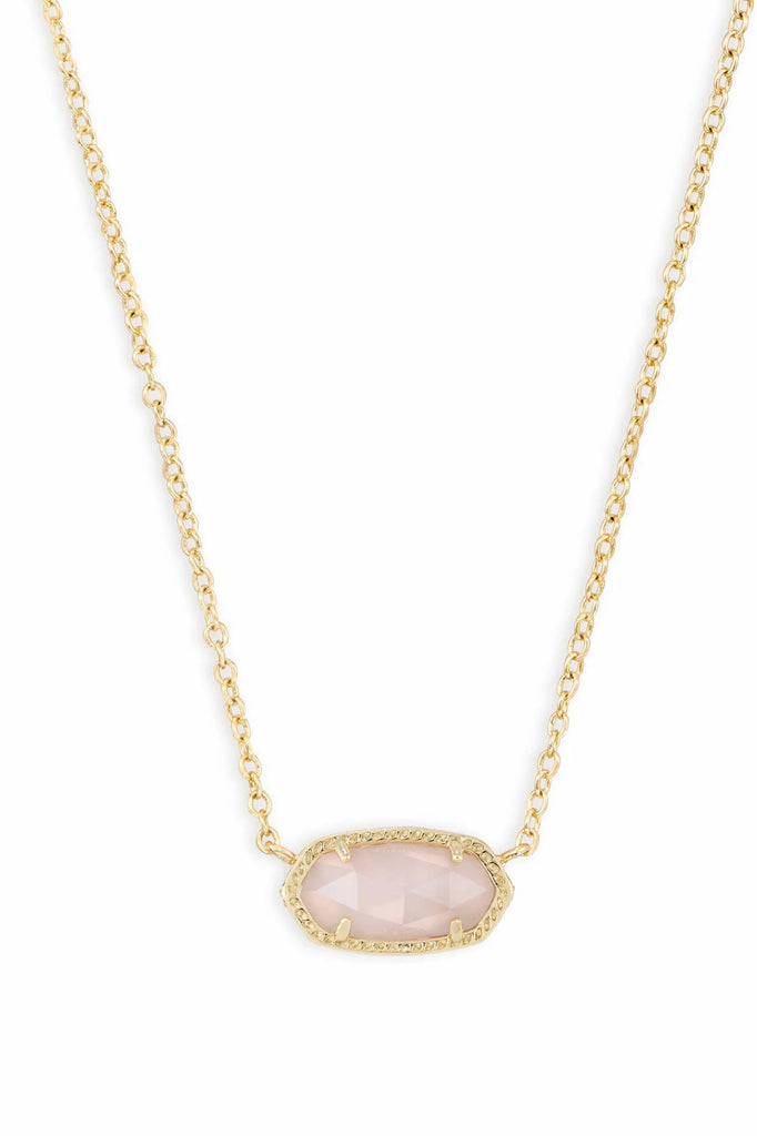 Elisa Necklace in Rose Quartz
