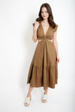 Torie Cut Midi Dress
