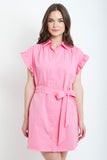 Remy Ruffle Shirtdress // 2 colors