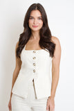 Teagan Linen Vest