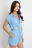 Daylight Gauze Romper // baby blue