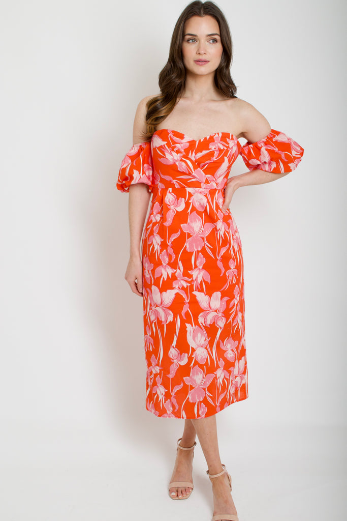 Astra Floral Midi Dress