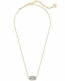 Elisa Necklace in Light Blue Illusion