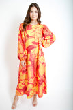 Sunset Abstract Maxi Dress