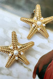 HELLO EDIE // Embellished Starfish Studs