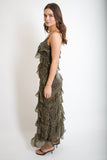 Kendall Ruffle Midi Dress