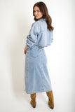 Rowan Denim Midi Skirt