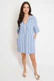 Jules Stripe Denim Dress