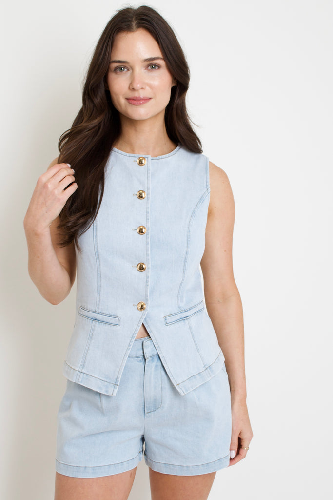 Mia Denim Vest