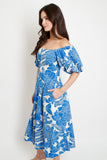 Riviera Floral Midi Dress