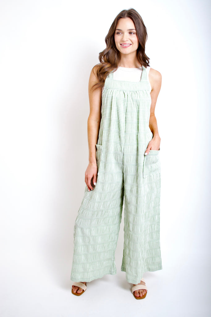 Rachel Textured Jumpsuit // 3 colors