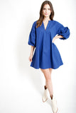 Puff Sleeve Shift Dress
