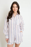 Angelina Linen Stripe Top