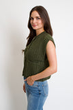 Zoey Knit Vest // olive