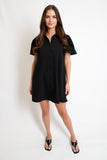 Onyx Button Dress