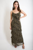 Kendall Ruffle Midi Dress