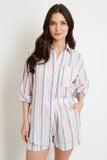 Angelina Linen Stripe Top