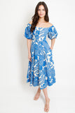 Riviera Floral Midi Dress