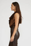 Dorothy Satin Bronze Top