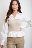Corset Sweater Top