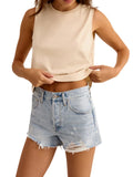 Classic Hi-Rise Denim Short // Sun Bleached Indigo